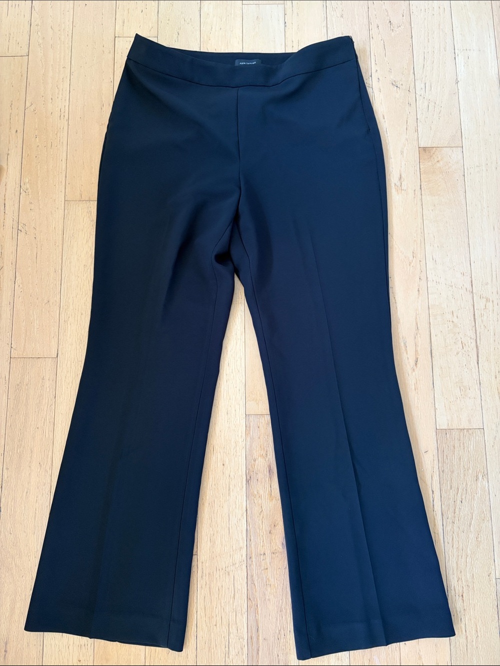 Ann Taylor Black Boot-Cut Dress Pants Size 12